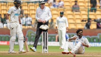 Ravindra and Young managed to score runs off spinners with little trouble. (AP) Ravindra and Young managed to score runs off spinners with little trouble. (AP)