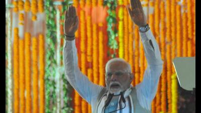PM Narendra Modi speaking at an event in Varanasi on October 20. (HT photo) PM Narendra Modi speaking at an event in Varanasi on October 20. (HT photo)