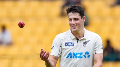 Will O'Rourke burst on the scene by taking nine wickets in his first Test earlier this year in South Africa. He finished the first Indian innings with figures of 4/22 in 12 overs. (PTI) Will O'Rourke burst on the scene by taking nine wickets in his first Test earlier this year in South Africa. He finished the first Indian innings with figures of 4/22 in 12 overs. (PTI)