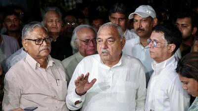 The Congress, which was heavily tipped to sweep the Haryana elections by pollsters and pundits, ended up winning 37 seats in the 90-member assembly, and the Bharatiya Janata Party (BJP) managed to grab 48 seats to claim a historic hat-trick. (ANI) The Congress, which was heavily tipped to sweep the Haryana elections by pollsters and pundits, ended up winning 37 seats in the 90-member assembly, and the Bharatiya Janata Party (BJP) managed to grab 48 seats to claim a historic hat-trick. (ANI)