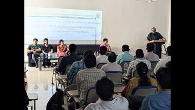 The programme included participants from non-traditional fields, such as Dr. K. Shiv Kumar, 39, from Rajamundry, Andhra Pradesh, with a background in Chemical Engineering. (HT PHOTO) The programme included participants from non-traditional fields, such as Dr. K. Shiv Kumar, 39, from Rajamundry, Andhra Pradesh, with a background in Chemical Engineering. (HT PHOTO)
