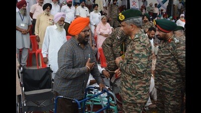 Themed ‘Veeron ka samman, desh ka abhiman’, the event saw participants from the districts of Ferozepur, Tarn Taran, Fazilka, Muktsar, Faridkot, Moga, Jalandhar, Ludhiana and Kapurthala of the state.