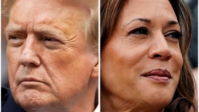 Harris and Trump, who are essentially tied in the race president in the most competitive states, have sharpened their attacks in recent days, while drumming up support for early votes by mail or in person with just 16 days left until the Nov. 5 election. (REUTERS)