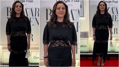 Gauri Khan dazzles at the Harper's Bazaar Women of the Year Awards 2024 in chic black dress. (Instagram) Gauri Khan dazzles at the Harper's Bazaar Women of the Year Awards 2024 in chic black dress. (Instagram)