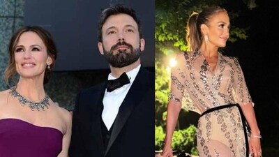 Ben Affleck and Jennifer Garner attended an event together, joined by Affleck's estranged wife, Jennifer Lopez. (AFP, @jlo/Instagram)