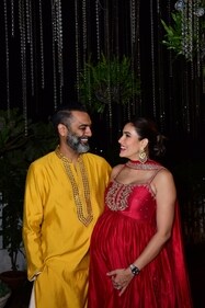 Actor Sonnalli with her husband Ashesh Sajnani