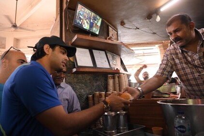 Neeraj Chopra at Sharma Chai (Deepak Gupta)