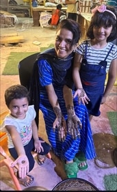 Ritu Rathee observed Karwa Chauth for Gaurav Taneja, who shared a photo. (Instagram/taneja.gaurav)