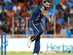 Mohammad Shami celebrates after picking a wicket in the IPL 2023 match between Gujarat Titans and Delhi Capitals at Narendra Modi Stadium in Ahmedabad Mohammad Shami celebrates after picking a wicket in the IPL 2023 match between Gujarat Titans and Delhi Capitals at Narendra Modi Stadium in Ahmedabad