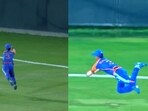 Ayush Badoni grabbed a stunner in the match against UAE. Ayush Badoni grabbed a stunner in the match against UAE.