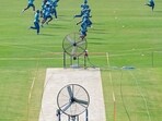 Pakistan's players warm up during a practice session ahead of their third and last Test cricket match against England at the Rawalpindi Cricket Stadium in Rawalpindi on October 21, 2024. (Photo by Aamir QURESHI / AFP) Pakistan's players warm up during a practice session ahead of their third and last Test cricket match against England at the Rawalpindi Cricket Stadium in Rawalpindi on October 21, 2024. (Photo by Aamir QURESHI / AFP)