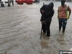 BBMP disaster management team carried out waterlogging clearance at shoulder drains along MG Road various roads in the eastern zone of the city.