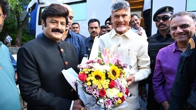 This is the second time Chandrababu Naidu will be a guest on Balakrishna's talk show. This is the second time Chandrababu Naidu will be a guest on Balakrishna's talk show.