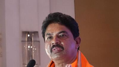 During an inspection of rain-affected areas near Silk Board junction on Monday, Ashoka called for a meeting to be convened urgently and the release of ₹5,000 crore in relief funds (PTI) During an inspection of rain-affected areas near Silk Board junction on Monday, Ashoka called for a meeting to be convened urgently and the release of ₹5,000 crore in relief funds (PTI)
