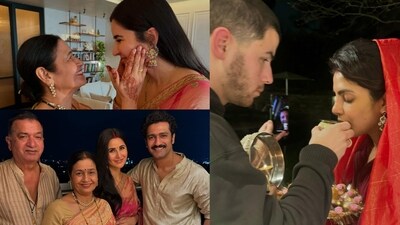 Katrina Kaif and Vicky Kaushal celebrated Karwa Chauth with family, while Priyanka Chopra and Nick Jonas had a filmy moment Katrina Kaif and Vicky Kaushal celebrated Karwa Chauth with family, while Priyanka Chopra and Nick Jonas had a filmy moment