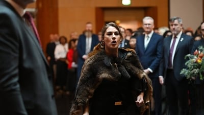 Senator Lidia Thorpe waited until the end of a landmark speech Charles gave to verbally attack him (PA Media) Senator Lidia Thorpe waited until the end of a landmark speech Charles gave to verbally attack him (PA Media)
