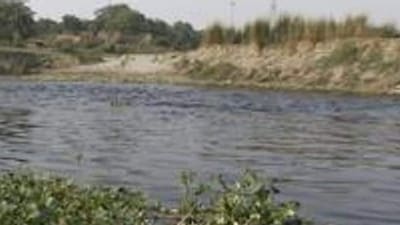 Polluted Najafgarh drain before it joins Yamuna. (HT Archive) Polluted Najafgarh drain before it joins Yamuna. (HT Archive)