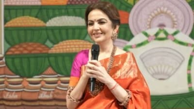 Nita Ambani praised Reliance schools' growing family at their Diwali party event. (Instagram/@reliancefoundation) Nita Ambani praised Reliance schools' growing family at their Diwali party event. (Instagram/@reliancefoundation)