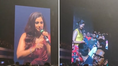 A man proposes to his girlfriend during a Shreya Ghoshal concert in Kolkata A man proposes to his girlfriend during a Shreya Ghoshal concert in Kolkata