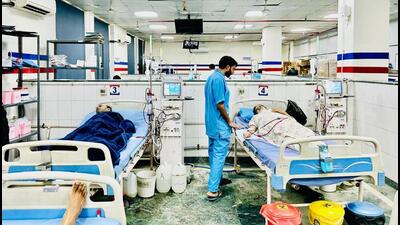 The dialysis facility at Civil Hospital, Sector 10 (HT Photo) The dialysis facility at Civil Hospital, Sector 10 (HT Photo)