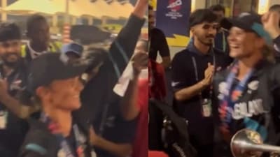 Suzie Bates dancing after T20 World Cup win (X Images ) Suzie Bates dancing after T20 World Cup win (X Images )