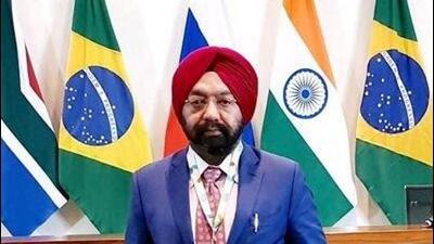 Vikramjit Singh Sahney. (Image posted on X by Vikramjit Singh MP)