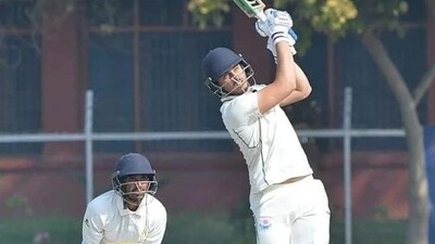 Abdul Samad in action for J&K in Ranji Trophy. (BCCI Domestic) Abdul Samad in action for J&K in Ranji Trophy. (BCCI Domestic)