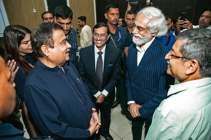 Nitin Gadkari, Dnyaneshwar Mulay and Sunil Sethi