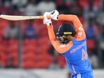 India's Abhishek Sharma plays a shot India's Abhishek Sharma plays a shot