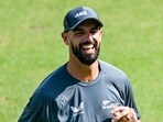 Daryl Mitchell attends a practice session ahead of their second Test cricket match against India at the Maharashtra Cricket Association Stadium in Pune. Daryl Mitchell attends a practice session ahead of their second Test cricket match against India at the Maharashtra Cricket Association Stadium in Pune.