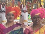 During the Lok Sabha polls, Sulbha Gaikwad (R) campaigned for the Shiv Sena (UBT) candidate from Kalyan Vaishali Darekar (L) who was fighting opposite chief minister and Shiv Sena chief Eknath Shinde’s son Shrikant Shinde, upsetting many Shiv Sainiks