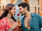 Kartik Aaryan and Triptii Dimri in a still from Jaana Samjho Na.