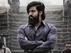 Yash in a still from KGF 2. Yash in a still from KGF 2.