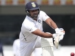 Rohit Sharma plays a shot during the first day of the third Test match against South Africa in Ranchi. Rohit Sharma plays a shot during the first day of the third Test match against South Africa in Ranchi.