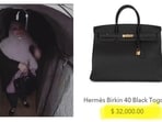 Israel's post claimed that Samar Muhammad Abu Zamar was carrying a luxury Hermes Birkin bag which is estimated to be worth $32,000.