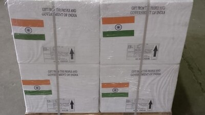 India sends first tranche of assistance to Palestine (Randhir Jaiswal- X) India sends first tranche of assistance to Palestine (Randhir Jaiswal- X)