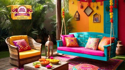 Transform your outdoor space with unbeatable deals on furniture and swings in the Amazon Diwali Sale Dhamaka! (AI generated) Transform your outdoor space with unbeatable deals on furniture and swings in the Amazon Diwali Sale Dhamaka! (AI generated)