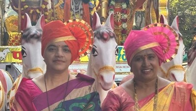 During the Lok Sabha polls, Sulbha Gaikwad (R) campaigned for the Shiv Sena (UBT) candidate from Kalyan Vaishali Darekar (L) who was fighting opposite chief minister and Shiv Sena chief Eknath Shinde’s son Shrikant Shinde, upsetting many Shiv Sainiks During the Lok Sabha polls, Sulbha Gaikwad (R) campaigned for the Shiv Sena (UBT) candidate from Kalyan Vaishali Darekar (L) who was fighting opposite chief minister and Shiv Sena chief Eknath Shinde’s son Shrikant Shinde, upsetting many Shiv Sainiks
