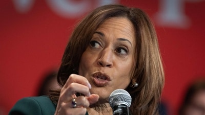 Democratic presidential nominee, U.S. Vice President Kamala Harris fields questions during a town hall style campaign event with former U.S. Rep. Liz Cheney (R-WY) on October 21, 2024 in Brookfield, Wisconsin. (Getty Images via AFP) Democratic presidential nominee, U.S. Vice President Kamala Harris fields questions during a town hall style campaign event with former U.S. Rep. Liz Cheney (R-WY) on October 21, 2024 in Brookfield, Wisconsin. (Getty Images via AFP)