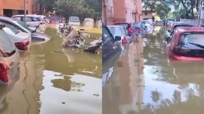 Bengaluru Rain; Kendriya Vihar is located of Bellary Road. (X) Bengaluru Rain; Kendriya Vihar is located of Bellary Road. (X)