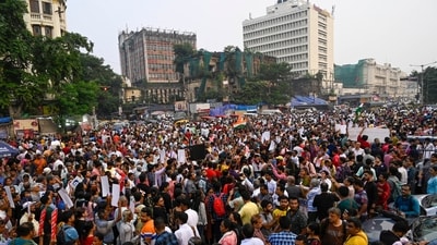 Citizen participate in mass protest demanding justice for RG Kar rape and murder incident. ( File photo by Samir Jana/ Hindustan Times) Citizen participate in mass protest demanding justice for RG Kar rape and murder incident. ( File photo by Samir Jana/ Hindustan Times)