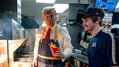 McDonald’s distancing itself from Donald Trump after his visit (Photo by POOL / GETTY IMAGES NORTH AMERICA / Getty Images via AFP) (Getty Images via AFP) McDonald’s distancing itself from Donald Trump after his visit (Photo by POOL / GETTY IMAGES NORTH AMERICA / Getty Images via AFP) (Getty Images via AFP)