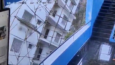 Bengaluru building collapse: Eyewitnesses reported hearing a loud noise before the structure fell. Bengaluru building collapse: Eyewitnesses reported hearing a loud noise before the structure fell.