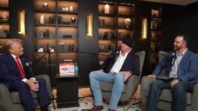 Donald Trump appeared on WWE legend The Undertaker's podcast ahead of November 5 election. (X) Donald Trump appeared on WWE legend The Undertaker's podcast ahead of November 5 election. (X)