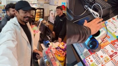 Pakistani creator showcased China's palm payment tech in a viral video. (Instagram/ranahamzasaif)
