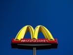The McDonald's logo is pictured in front of a store in Dearborn, Michigan, on October 17, 2024. One person has died and dozens have fallen sick following a severe E. coli outbreak linked to McDonald's Quarter Pounder hamburgers, the US Centers for Disease Control and Prevention (CDC) said on October 22, 2024.