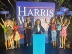 A quirky tourist attraction in D.C — the Barbie Pond — predicts a clean sweep for Harris.(Courtesy: Barbie Pond on Avenue Q )