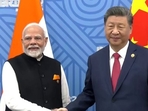 PM Narendra Modi with China's President Xi Jinping. 