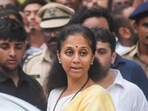 NCP (SP) leader Supriya Sule at the residence of former Maharashtra minister Baba Siddique who was shot dead by three persons on Saturday night at Bandra area in Mumbai. NCP (SP) leader Supriya Sule at the residence of former Maharashtra minister Baba Siddique who was shot dead by three persons on Saturday night at Bandra area in Mumbai.