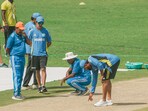 Pune: India's coach Gautam Gambhir and captain Rohit Sharma inspect the pitch during a practice session ahead of the second Test cricket match between India and New Zealand, at the Maharashtra Cricket Association Stadium, in Pune, Tuesday, Oct. 22, 2024. (PTI Photo/Kunal Patil) (PTI10_22_2024_000166B) Pune: India's coach Gautam Gambhir and captain Rohit Sharma inspect the pitch during a practice session ahead of the second Test cricket match between India and New Zealand, at the Maharashtra Cricket Association Stadium, in Pune, Tuesday, Oct. 22, 2024. (PTI Photo/Kunal Patil) (PTI10_22_2024_000166B)